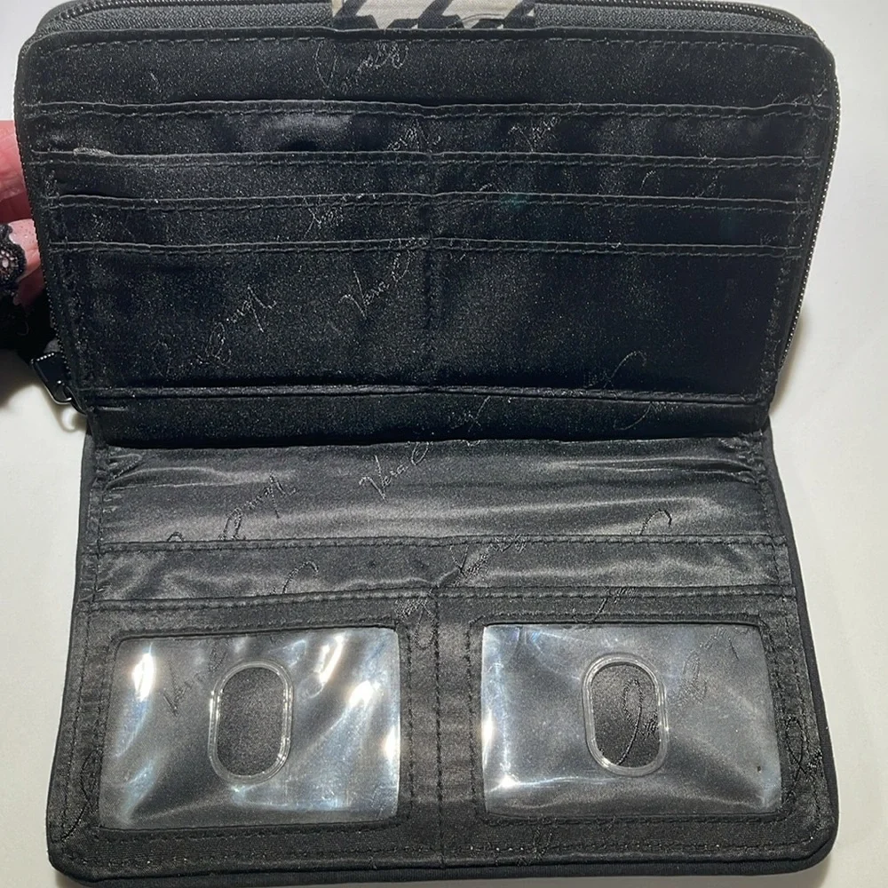 VERA BRADLEY Wallet, Black Print - Picture 5 of 7
